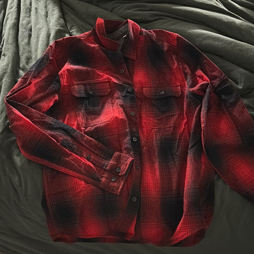 Woolrich Red and Black Plaid Shirt